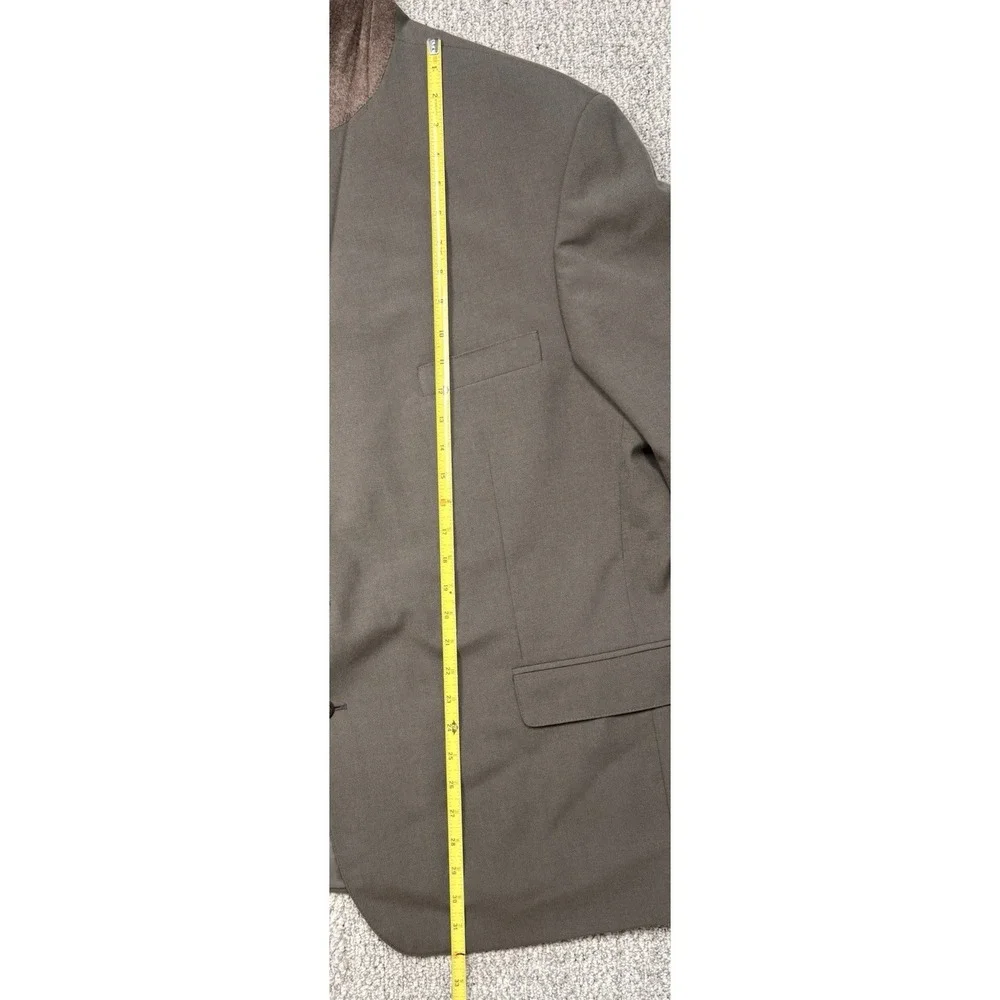 Mens Brown Sport Coat Blazer 42R Classic Fit Business Dress Jacket READ FIT